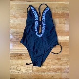Black One Piece Abercrombie Swim Suit